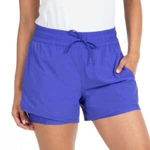 Spyder Purple Athletic Shorts Women's Small Stretch Bike Running Short Pockets